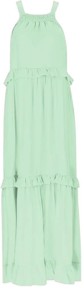 Women's Plus Size Summer Loose Fit Maxi Dress Sleeveless Flowy Sexy Casual Beach Wedding Party Dresses - Image 7